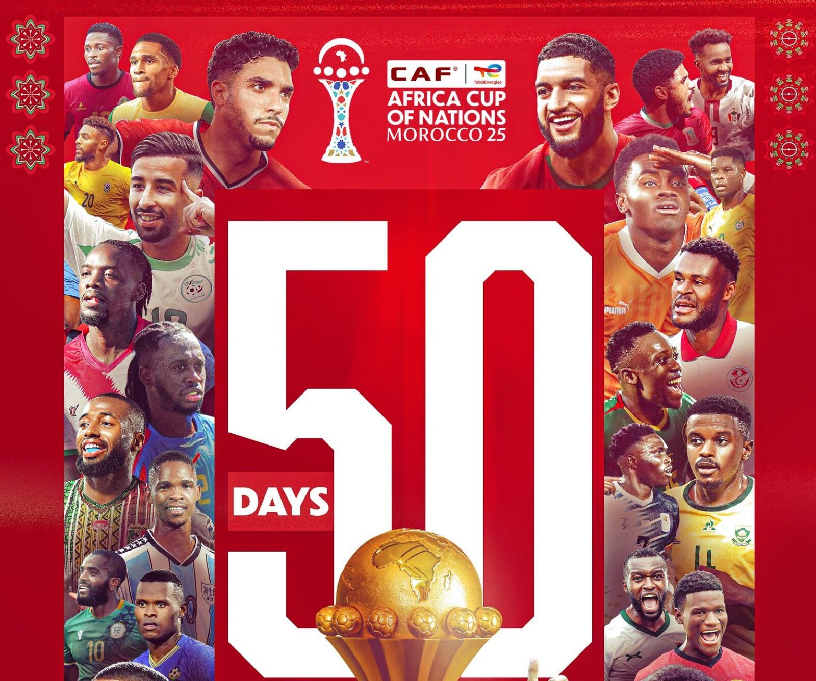 AFCON 2025: 50 Days to Go Before Kickoff in Morocco