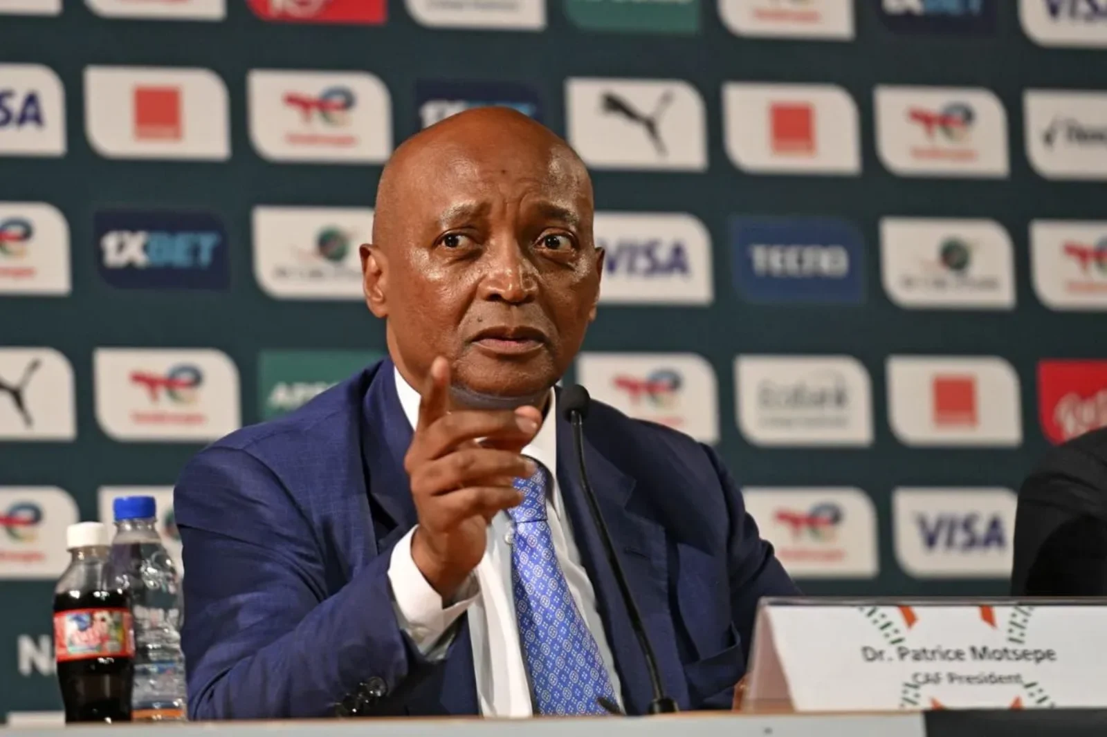 CAF: Motsepe dodges questions on Olivier Savary and AFCON 2025 refereeing