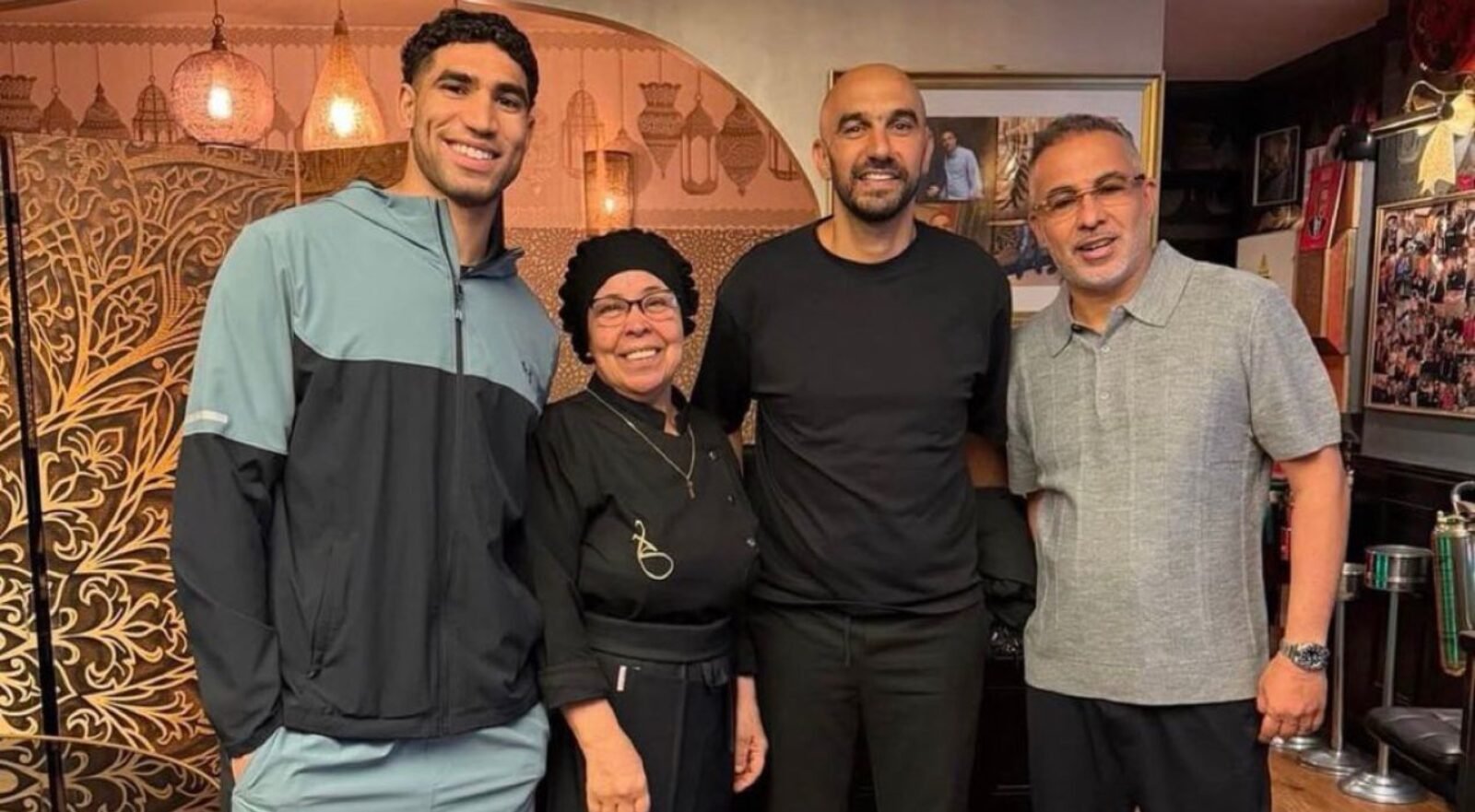 Moroccans Achraf Hakimi and Walid Regragui reunite in Paris