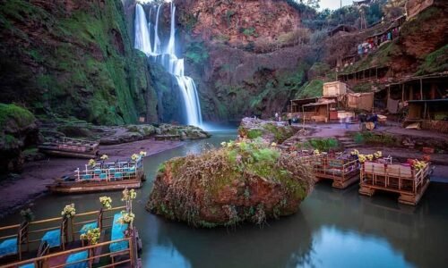 Ouzoud Waterfalls : exceptional flow revives tourism